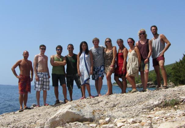 A big group of couchsurfers I met in Croatia